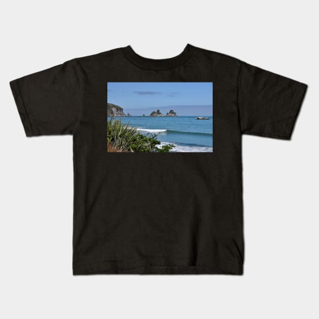 Nouvelle Zélande - Punakaiki, paysage Kids T-Shirt by franck380